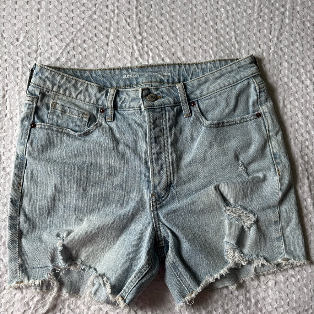 Old Navy Blue Jean Shorts Distressed Cut-Offs